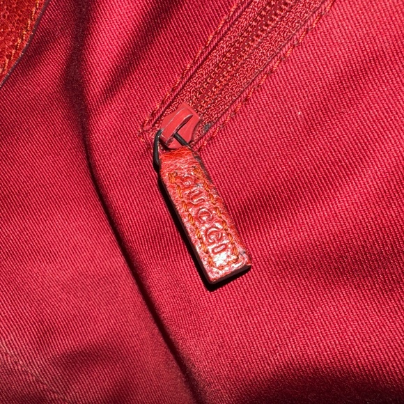 Gucci Vintage Red Monogram Canvas Tote Bag 8.5”EUC - Picture 16 of 16